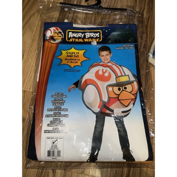 Angry Birds Star Halloween Costume Boys Youth One Size Stain Rubies Y2K 2009 - Picture 2 of 5